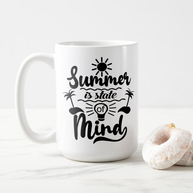 Mug Thème de vacances d'été (Avec donut)