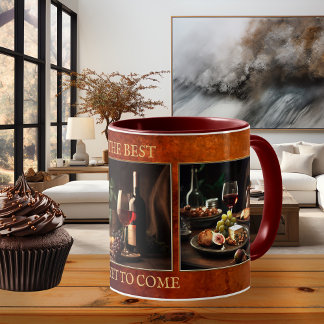 Mug Thème de vin amusant photo personnalisé