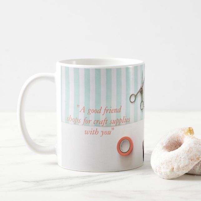 Mug Thème en pastel de métier de véritable ami (Avec donut)