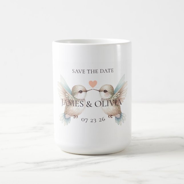 Mug Thème mariage pour sauver la date (Centre)
