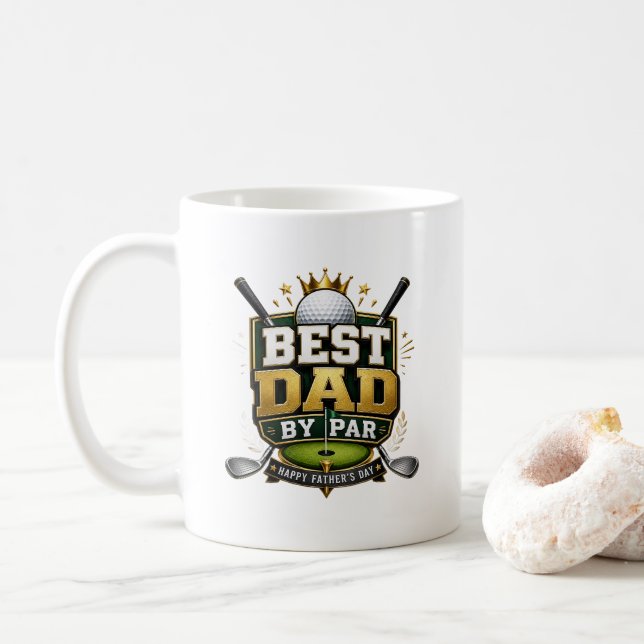 Mug Thème « Meilleur papa au par » (Avec donut)