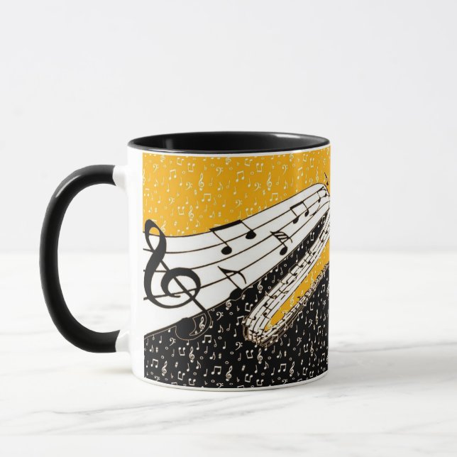 Mug thème musical d'or (Gauche)
