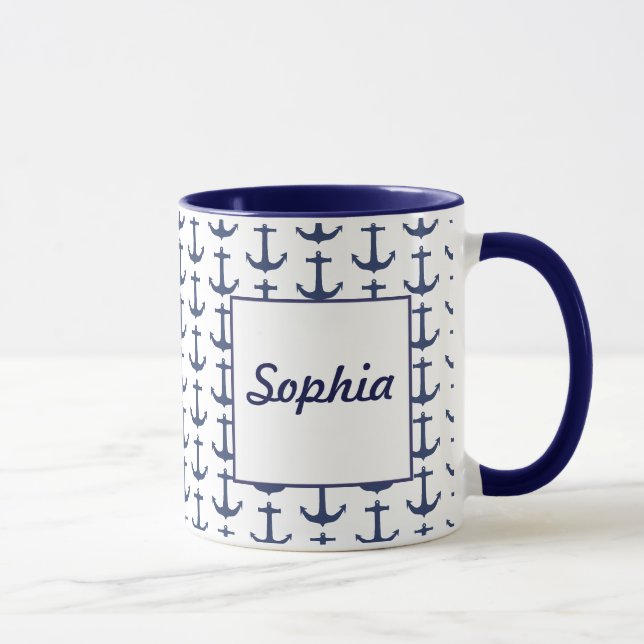 Mug Thème Nautique Personnalisé (Droite)