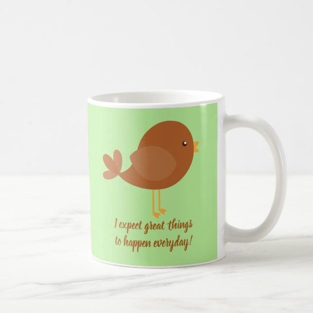 Mug Thème Oiseau Affirmation positive (Droite)