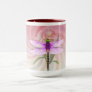 Mug Thème surréaliste des années 60 Libellule