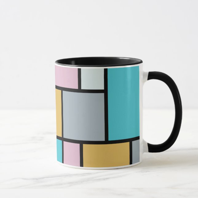 Mug Theo Van Doesburg - Composition 17 - Art Mondrian (Droite)