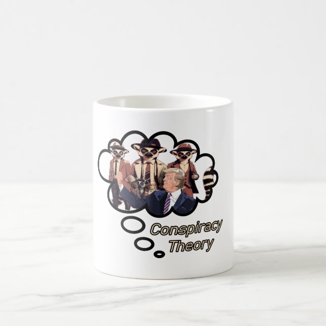 Mug Théorie du complot de Lemur (Centre)