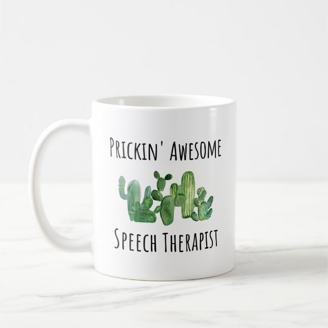 Mug Thérapeute de la parole Drôle idée cadeau (Gauche)