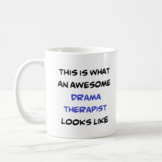 Mug thérapeute dramatique, génial (Gauche)
