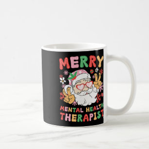 Mug Thérapeute en santé mentale Joyeux Noël Xmas Party