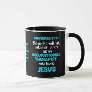 Mug THÉRAPEUTE OCCUPATIONNEL chrétien OT Proverbes 31