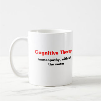 Mug Thérapie cognitive, homéopathie, sans eau