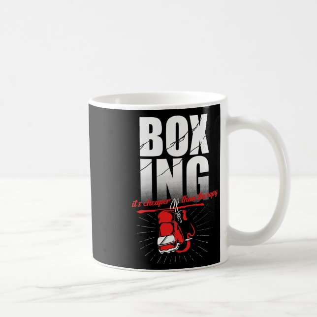 Mug Thérapie de boxe Kickboxing Boxeur  (Droite)