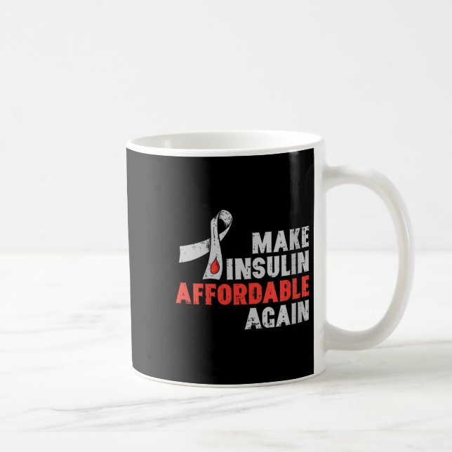 Mug Thérapie de l'insuline chez les femmes Sensibilisa (Droite)
