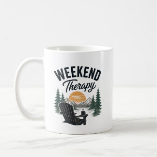 Mug Thérapie de week-end Coucher de soleil Montagne Na