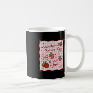 Mug Thérapie occupationnelle féminine Fraise mignonne
