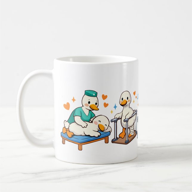 Mug Thérapie physique Silly Goose , Physiothérapeute  (Gauche)