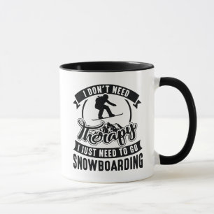 Mug Thérapie Snowboard