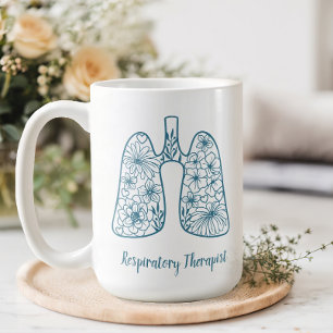 Mug Thérapiste respiratoire floral