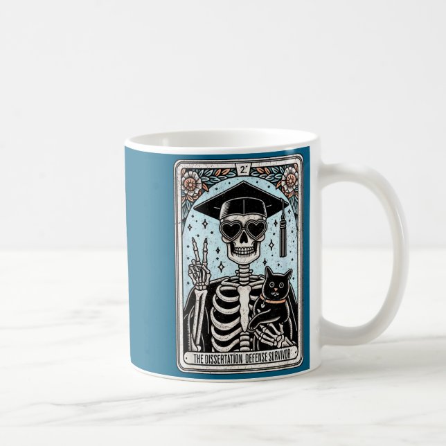 Mug Thèse de doctorat Phd Grad Tarot Illustration (Droite)