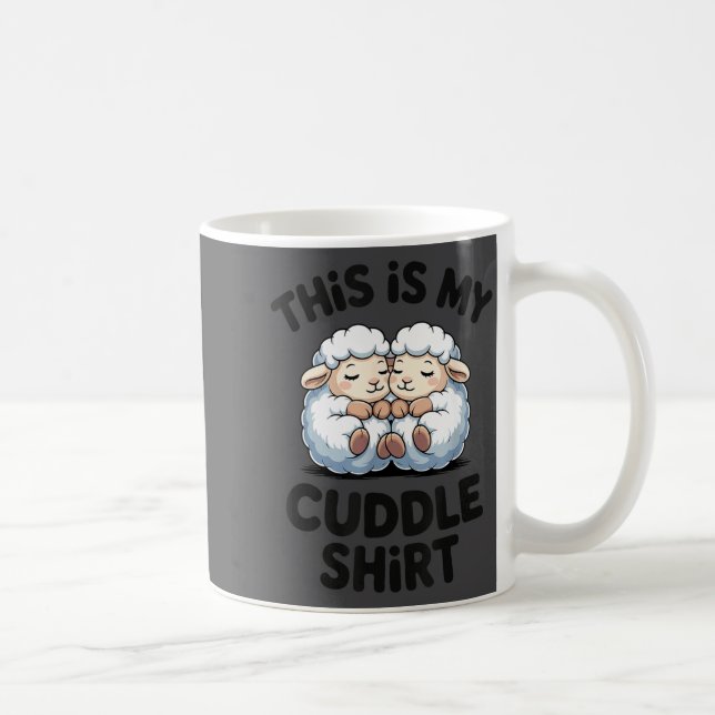 Mug This Is My Cuddle Shirt Cute Sheep Couple Sleep  (Droite)