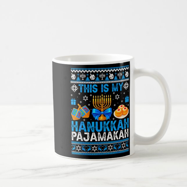 Mug This Is My Hanukkah Pajamakah Ugly Chanukah Jewish (Droite)