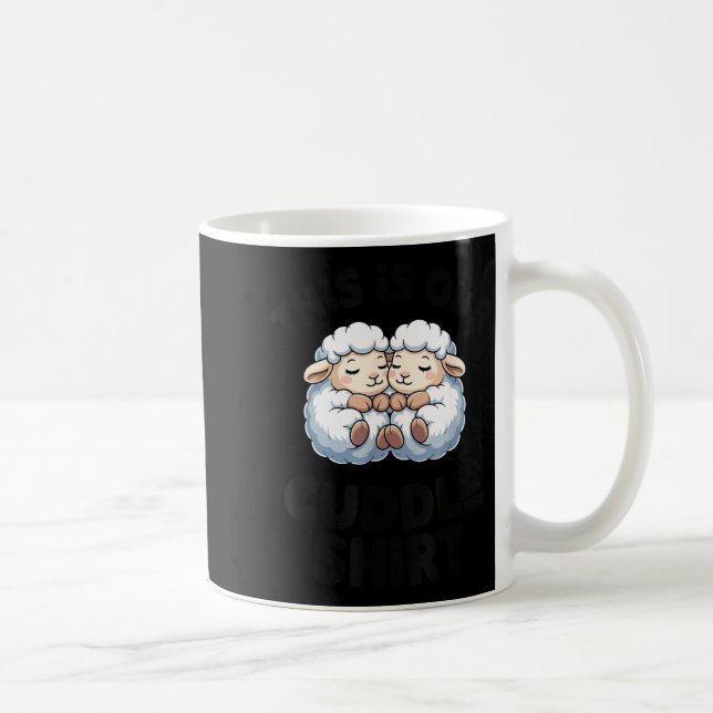Mug This Is Our Cuddle Shirt Cute Sheep Couple  (Droite)