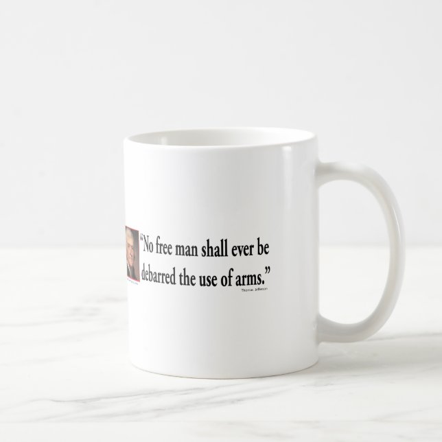 Mug Thomas Jefferson sur les droits des armes à feu (Droite)