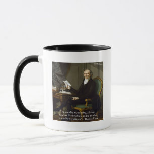 Mug Thomas Paine "Mes Frères" Citation Cadeaux & Carte