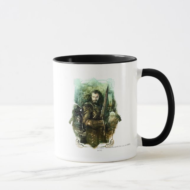 Mug THORIN OAKENSHIELD™, Dwalin & Balin Graphic (Droite)