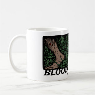 Mug Thorns Crâne Roses Pieds médiévaux colorés Floral