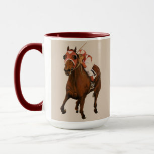 Mug Thoroughbred Racehorse remporte la course classiqu