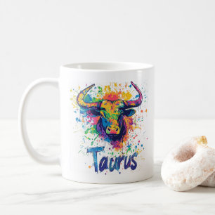 Mug "Throwback Taurus des années 90 : Splatter Paint M
