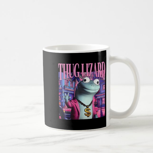 Mug Thug Lizard Funny Weirdcore Animal Lizard L (Droite)