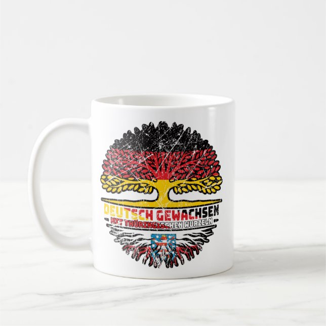 Mug Thüringen Thüringisch Deutsch Deutschland Baum (Gauche)