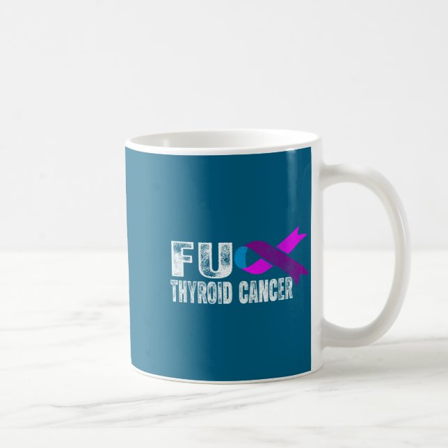 Mug Thyroid Cancer Awareness Retro Thyroid Cancer Surv (Droite)
