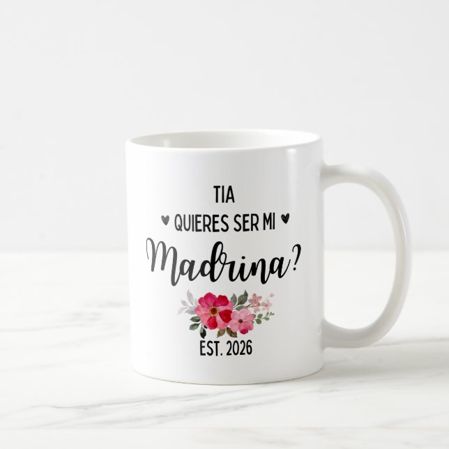 Mug Tia Madrinas 2026 Quieres Ser Mi Madrina (Droite)