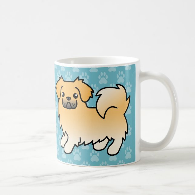 Mug Tibétain Spaniel Cartoon Chien Fawn (Droite)