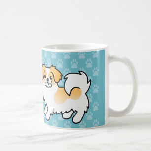 Mug Tibétain Spaniel de couleur fauve parti-color dess