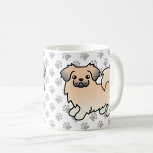 Mug Tibétain Spaniel Sable Crème Chien de Dessin Animé
