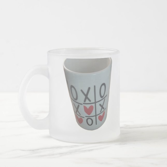 mug tic tac toe de la Saint-Valentin (Gauche)