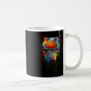 Mug Tie-Dye Color Splash Hoop Net Slam Coloré Squelett