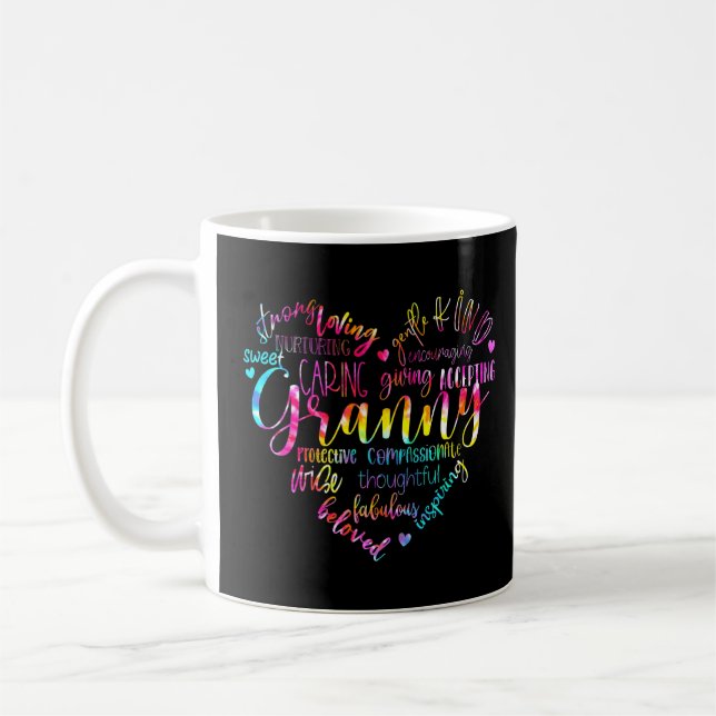 Mug Tie Dye Gigi Coeur Idée de fête des mères (Gauche)