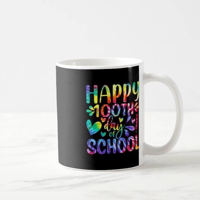 Mug Tie Dye Joyeux 100ème Jour De L'Enseignant Étudian (Droite)