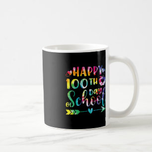 Mug Tie Dye Joyeux 100ème Jour De L'Enseignant Étudian