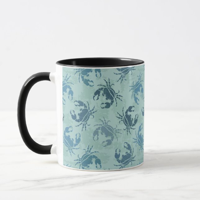 Mug Tie Dye Motif De Crabes (Gauche)