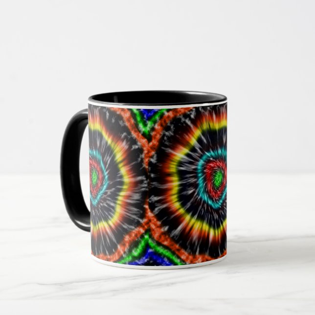 Mug Tie Dye Opale Noir,   (Devant gauche)