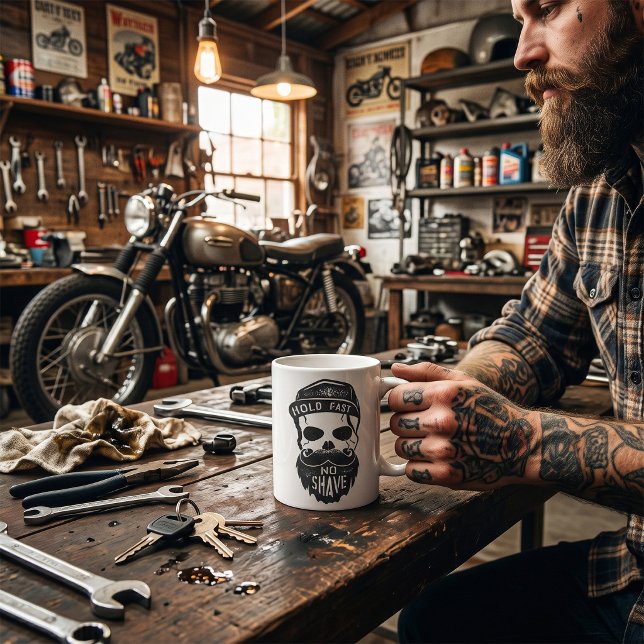 Mug Tiens Bon Pas de Rasage (Créateur téléchargé)