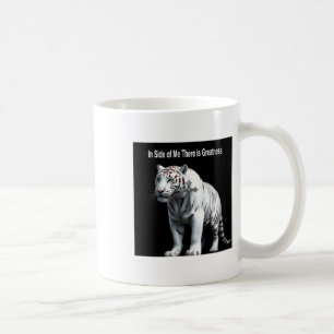 Mug Tiger - En Moi Il Y A De La Grandeur Autocollant