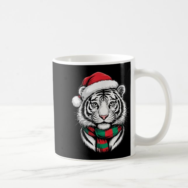 Mug Tiger Noël Noël Chapeau F Costume de Noël (Droite)